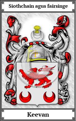 Keevan Family Crest Download (JPG)  Book Plated - 150 DPI