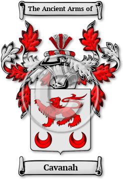 Cavanah Family Crest Download (jpg) Legacy Series - 150 DPI