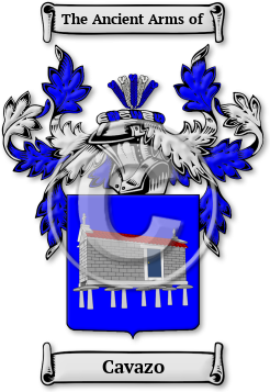 Cavazo Family Crest Download (jpg) Legacy Series - 150 DPI