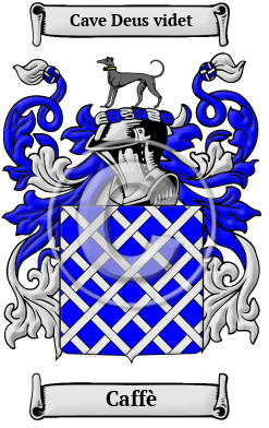 Caffè Family Crest Download (JPG) Heritage Series - 300 DPI