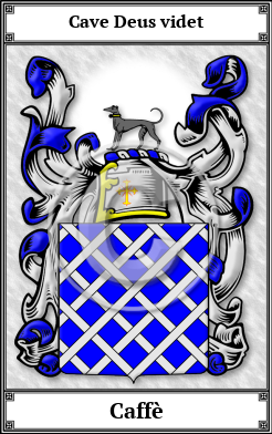 Caffè Family Crest Download (JPG)  Book Plated - 150 DPI