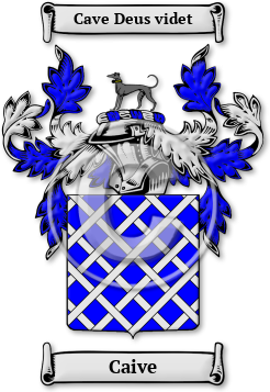 Caive Family Crest Download (jpg) Legacy Series - 150 DPI