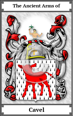 Cavel Family Crest Download (JPG)  Book Plated - 150 DPI