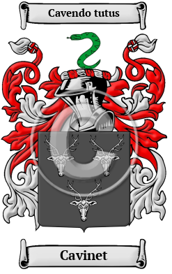 Cavinet Family Crest Download (jpg) Heritage Series - 150 DPI