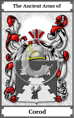 Corod Family Crest Download (JPG)  Book Plated - 150 DPI