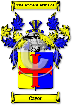 Cayer Family Crest Download (JPG) Legacy Series - 600 DPI