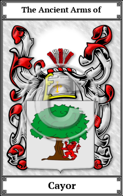 Cayor Family Crest Download (JPG) Book Plated - 600 DPI