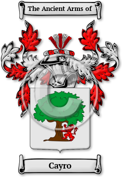 Cayro Family Crest Download (jpg) Legacy Series - 150 DPI