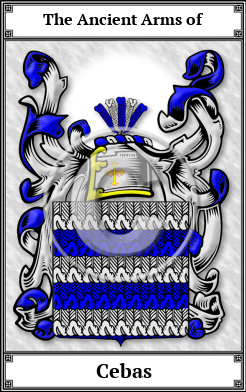Cebas Family Crest Download (JPG)  Book Plated - 150 DPI