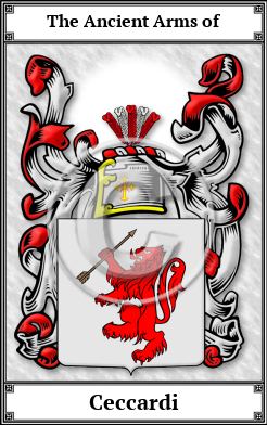 Ceccardi Family Crest Download (JPG) Book Plated - 600 DPI