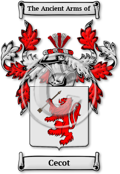 Cecot Family Crest Download (jpg) Legacy Series - 150 DPI