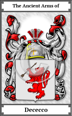 Dececco Family Crest Download (JPG)  Book Plated - 150 DPI