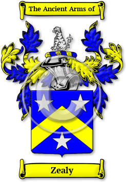 Zealy Family Crest Download (jpg) Legacy Series - 150 DPI
