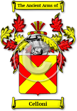 Celloni Family Crest Download (jpg) Legacy Series - 150 DPI