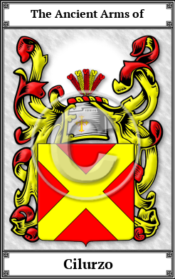 Cilurzo Family Crest Download (JPG)  Book Plated - 150 DPI