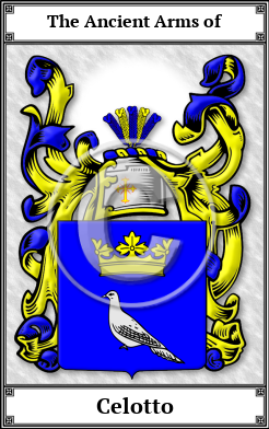 Celotto Family Crest Download (JPG) Book Plated - 600 DPI