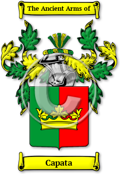 Capata Family Crest Download (jpg) Legacy Series - 150 DPI