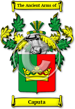 Caputa Family Crest Download (jpg) Legacy Series - 150 DPI
