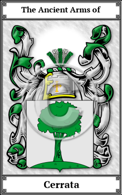 Cerrata Family Crest Download (JPG)  Book Plated - 150 DPI