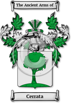 Cerrata Family Crest Download (jpg) Legacy Series - 150 DPI
