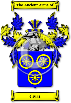 Ceru Family Crest Download (jpg) Legacy Series - 150 DPI