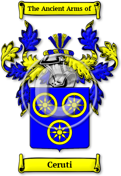 Ceruti Family Crest Download (jpg) Legacy Series - 150 DPI