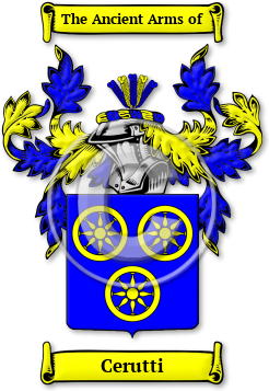 Cerutti Family Crest Download (jpg) Legacy Series - 150 DPI