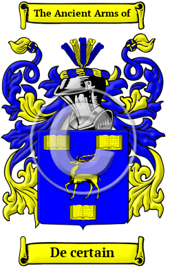 De certain Family Crest/Coat of Arms