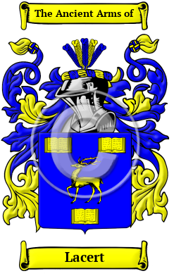Lacert Family Crest/Coat of Arms