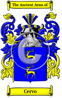 Cervo Family Crest Download (JPG) Heritage Series - 600 DPI