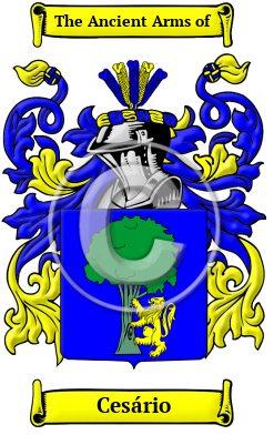Cesário Family Crest Download (JPG) Heritage Series - 300 DPI
