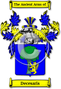 Decesaris Family Crest Download (jpg) Legacy Series - 150 DPI