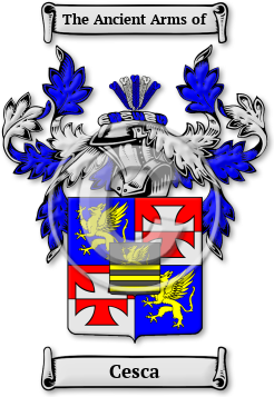 Cesca Family Crest Download (jpg) Legacy Series - 150 DPI