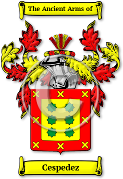 Cespedez Family Crest Download (jpg) Legacy Series - 150 DPI