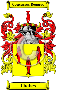 Chabes Family Crest/Coat of Arms