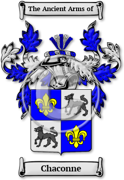 Chaconne Family Crest Download (jpg) Legacy Series - 150 DPI