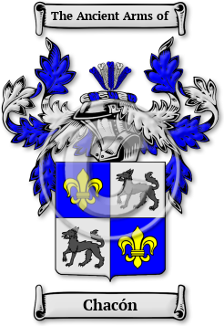 Chacón Family Crest Download (jpg) Legacy Series - 150 DPI