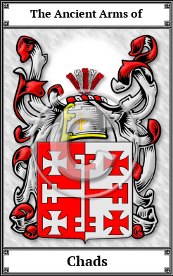 Chads Family Crest Download (JPG)  Book Plated - 150 DPI