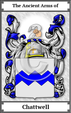 Chattwell Family Crest Download (JPG)  Book Plated - 150 DPI