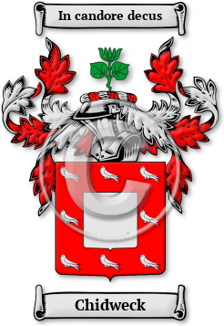 Chidweck Family Crest Download (jpg) Legacy Series - 150 DPI