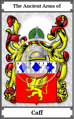 Caff Family Crest Download (JPG) Book Plated - 600 DPI