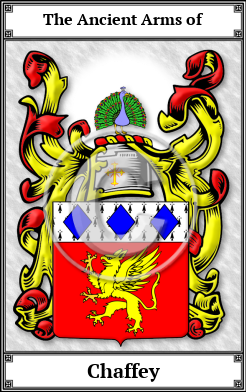 Chaffey Family Crest Download (JPG)  Book Plated - 150 DPI