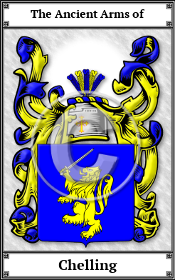 Chelling Family Crest Download (JPG)  Book Plated - 150 DPI