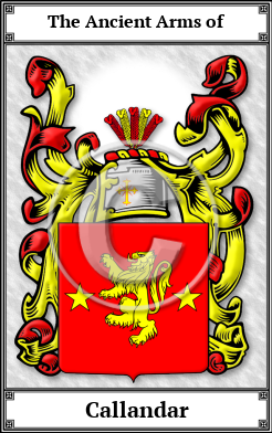 Callandar Family Crest Download (JPG)  Book Plated - 150 DPI