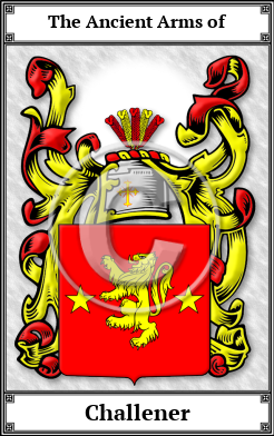 Challener Family Crest Download (JPG) Book Plated - 600 DPI