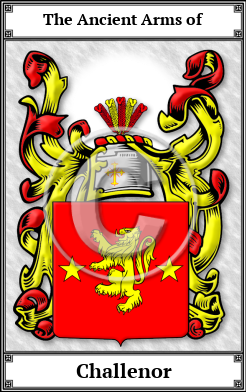 Challenor Family Crest Download (JPG) Book Plated - 600 DPI