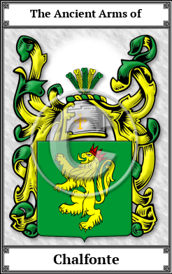 Chalfonte Family Crest Download (JPG)  Book Plated - 150 DPI