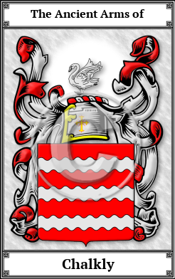 Chalkly Family Crest Download (JPG)  Book Plated - 150 DPI