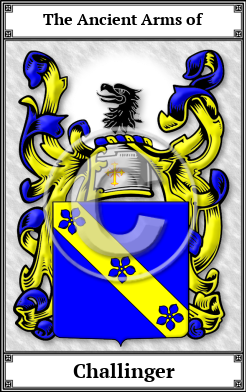 Challinger Family Crest Download (JPG)  Book Plated - 150 DPI