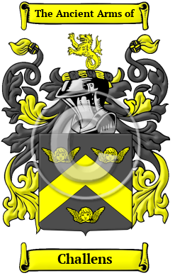Challens Family Crest Download (JPG) Heritage Series - 600 DPI